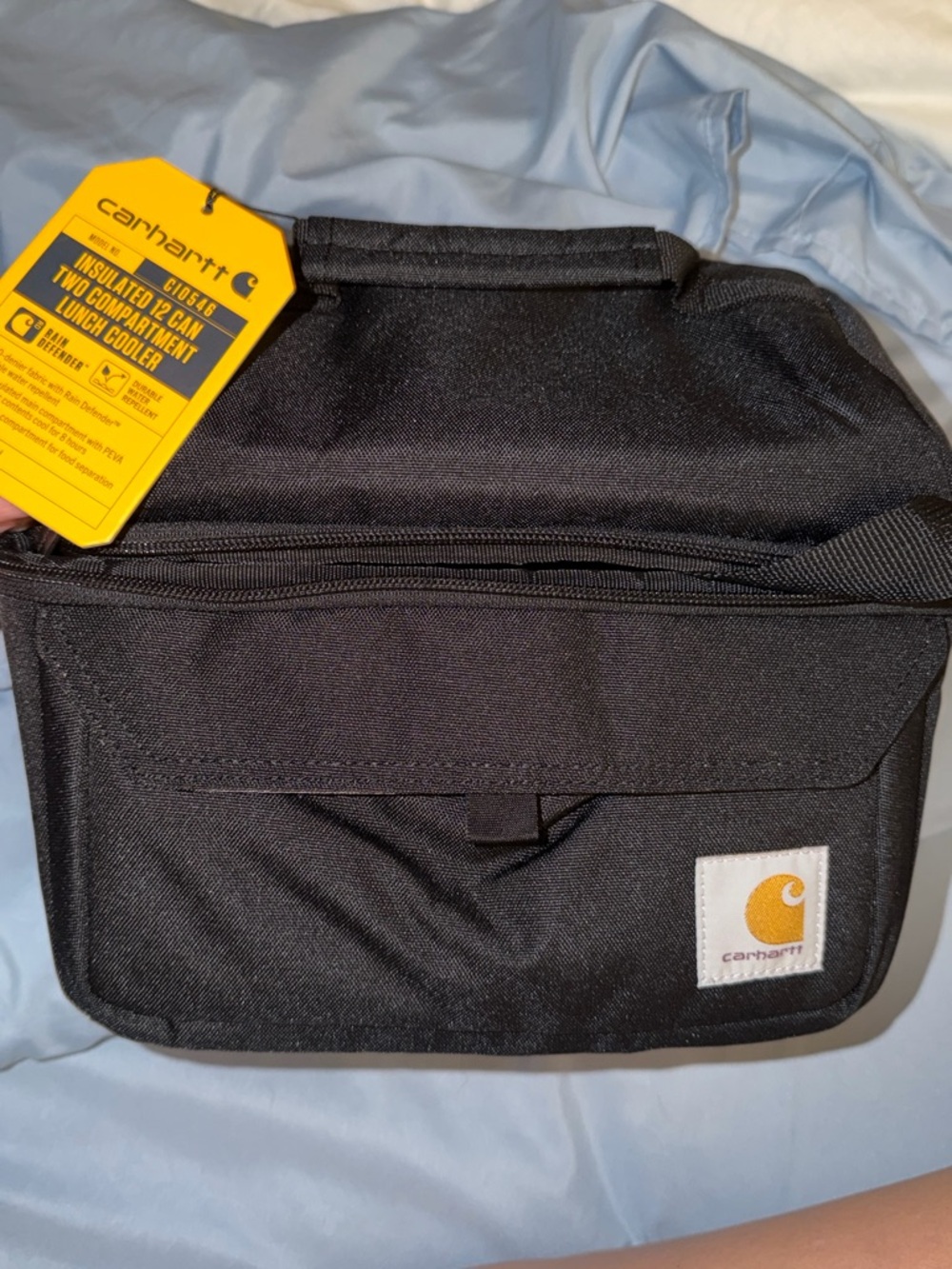 Carhartt Black 12 Can Insulated Lunch Cooler with Front Pocket